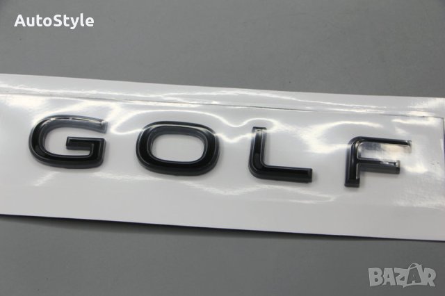 Емблема,надпис (лого) за багажник за VW Volkswagen GOLF 8 голф-Черна