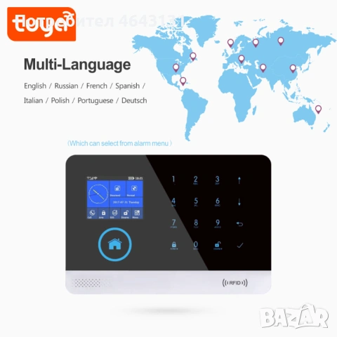 Смарт WiFi, Gsm алармена система за дома и офиса. Tuya, Smartlife, снимка 2 - Комплекти за видеонаблюдение - 52310589