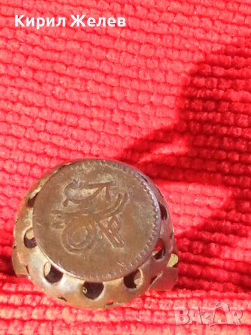 СТАР РЯДЪК МЕДЕН ПРЪСТЕН ПЕЧАТ с ОСМАНСКА ТУГРА и НАДПИСИ ОТВЪТРЕ РЪЧНА ИЗРАБОТКА 22595, снимка 18 - Антикварни и старинни предмети - 33045273