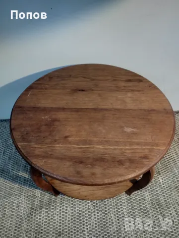 Стара дъбова маса за кафе, снимка 5 - Маси - 48485881