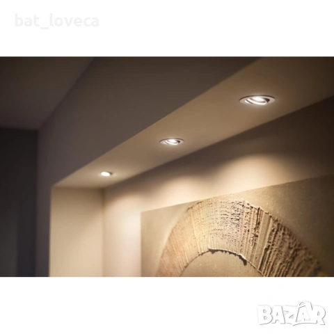 Нови Philips - К-кт 3 бр. LED димируеми лунички Hue MILLISKIN 1xGU10/5,7W/230V 2200-6500K, снимка 5 - Лед осветление - 53670919