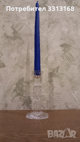 Кристален свещник , снимка 5 - Декорация за дома - 52192707
