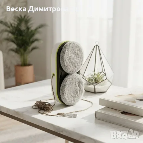Интелигентен робот за прозорци W15S – автоматично пръскане и мощно засмукване 2800 Pa, снимка 3 - Прахосмукачки - 55852493