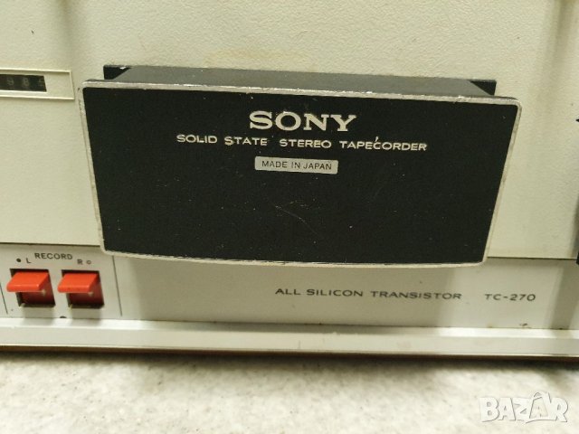 Ролков магнетофон SONY TC-270 Магнетофона работи. В добро състояние. , снимка 18 - Аудиосистеми - 40277165