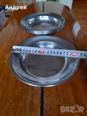 Стара неръждаема паница,паници,неръждавейка, снимка 5 - Антикварни и старинни предмети - 39376369