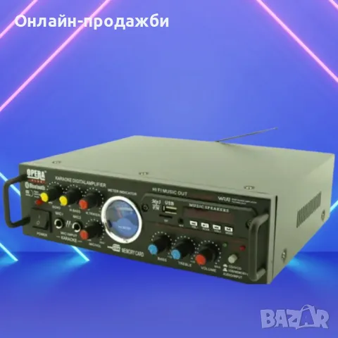 Караоке Аудио Домашен усилвател UKC AV-339A + BLUETOOTH, снимка 1