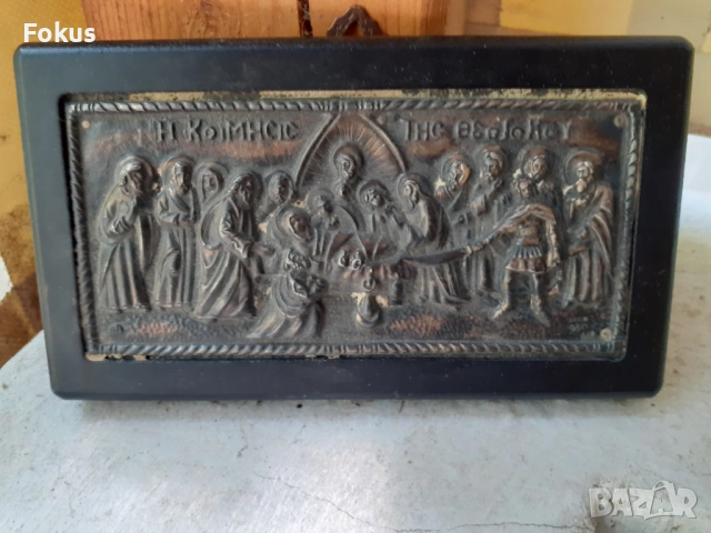 Стара малка сребърна икона със сертификат