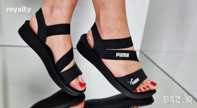 Puma черни дамски сандали , снимка 4 - Сандали - 50393930