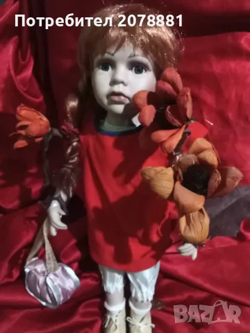 Старинна Руска порцеланови кукла Пипи дългото чорапче, снимка 11 - Кукли - 49883849