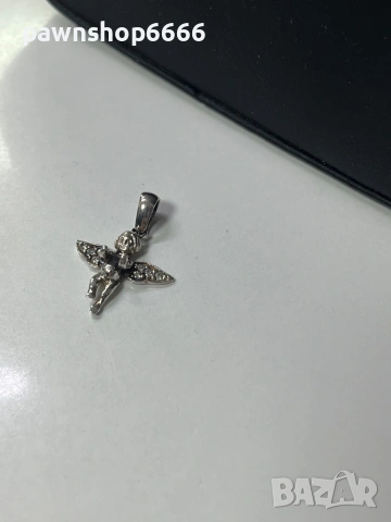 Сребърна висулка 925 проба - 0,86 гр, снимка 4 - Колиета, медальони, синджири - 53605699