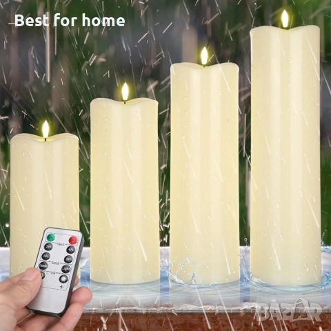 Комплект Плаващи LED Свещи Rossesay – Водоустойчиви, Безпламъчни и Реалистични, снимка 5 - Декорация за дома - 53098299