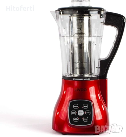 	Многофункционален блендер Livoo DOP140R с нагревател, снимка 3 - Блендери - 53636131