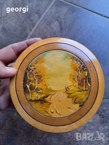 Дървена ръчноизрисувана кутия за бижута 28/2, снимка 6 - Декорация за дома - 51853647