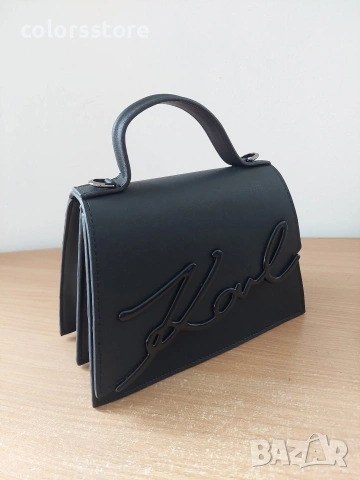 Черна чанта Karl -SG 706, снимка 3 - Чанти - 37757196