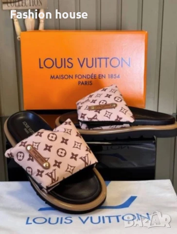 Louis Vuitton дамски чехли, снимка 3 - Чехли - 50922914