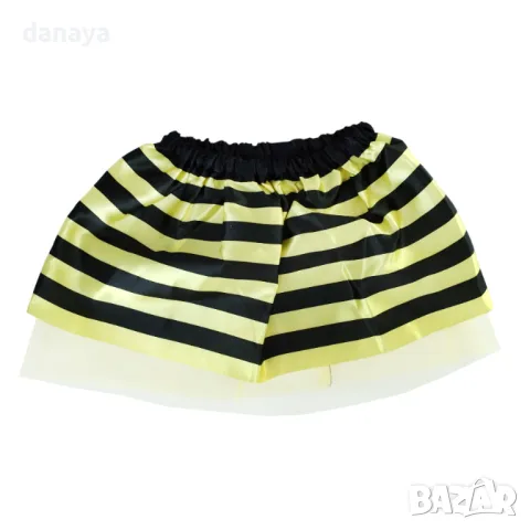 2878 Парти детски костюм Пчеличка сет от 4 части – пола криле пръчица диадема, снимка 2 - Детски комплекти - 36748674