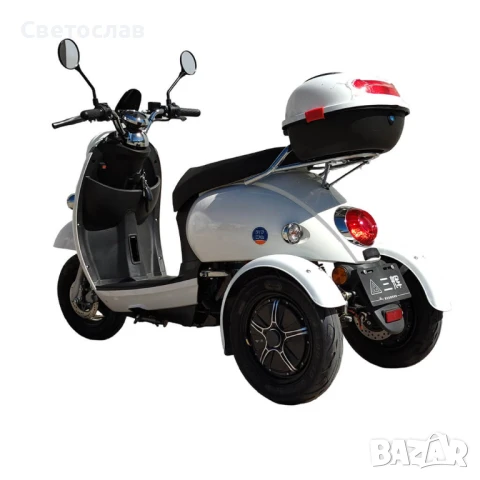 Електрическа триколка двуместна М6 MGT – 2x800W, снимка 3 - Мотоциклети и мототехника - 51128184