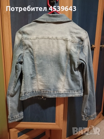 Дамско дънково яке размер S, снимка 2 - Якета - 52859374