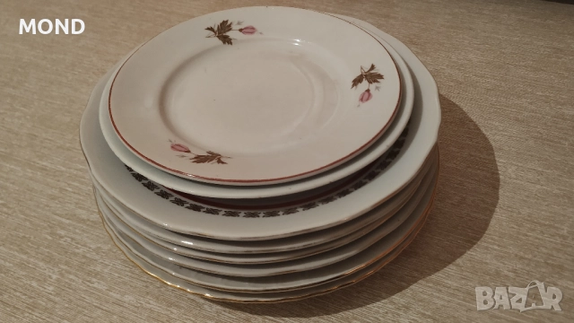 Български процелан - комплект чинии, снимка 12 - Чинии - 52866187