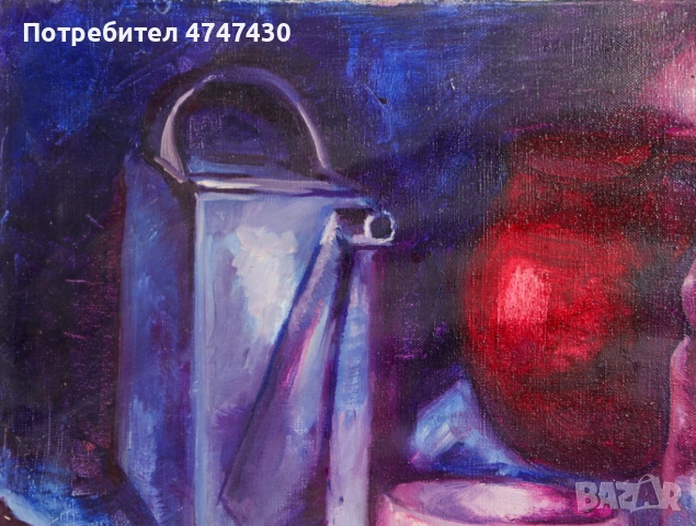 Васил Докев - баща натюрморт картина масло, снимка 8 - Картини - 53646641