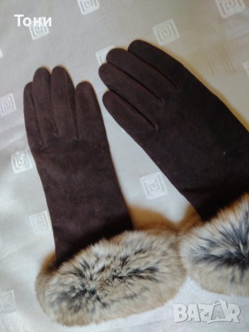 Кожени ръкавици 7 номер 