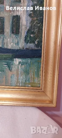 Картина с маслени бои върху платно в отлично състояние. , снимка 5 - Картини - 50413652