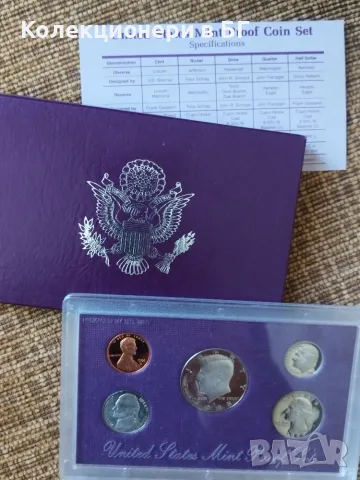 СЕТ С ПЕТ ❗️PROOF❗️МОНЕТИ - САЩ 1988 ГОДИНА, снимка 2 - Нумизматика и бонистика - 56153300