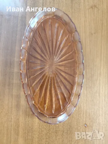 Нов стъклен поднос , снимка 2 - Други - 49125015