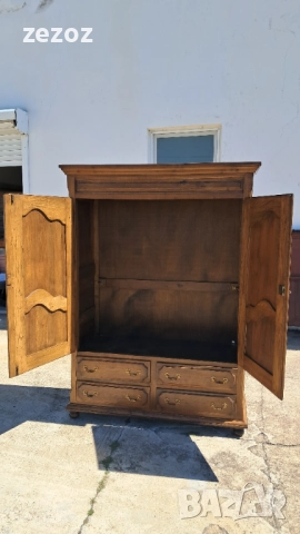 Ретро гардероб масив, снимка 4 - Гардероби - 52603893