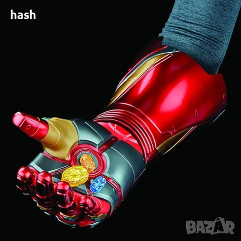 Avengers Marvel Legends Series Iron Man Nano Gauntlet Артикулиран електронен юмрук със светлини, снимка 7 - Други - 48440014