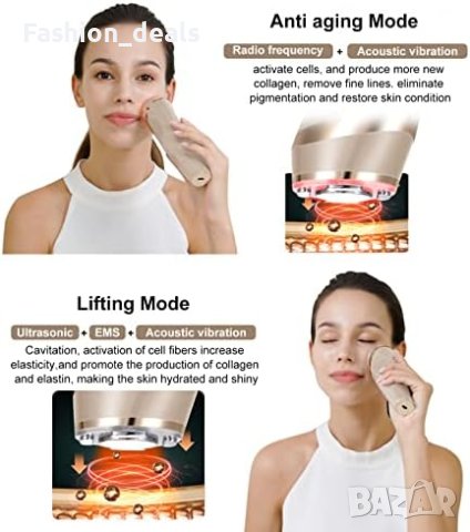 Нов MiSMON 5 в 1 Уред за Лице Ултразвук, Радиочестота, LED Терапия, снимка 7 - Други - 42717100