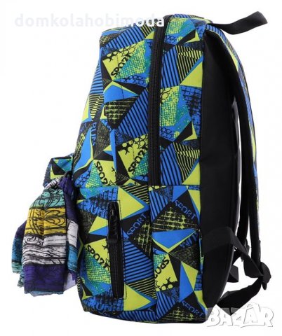 Раница с две прегради и два джоба, Меки презрамки, Подсилен гръб,35x15x45 см,Джоб за телефон с изход, снимка 3 - Раници - 33888956