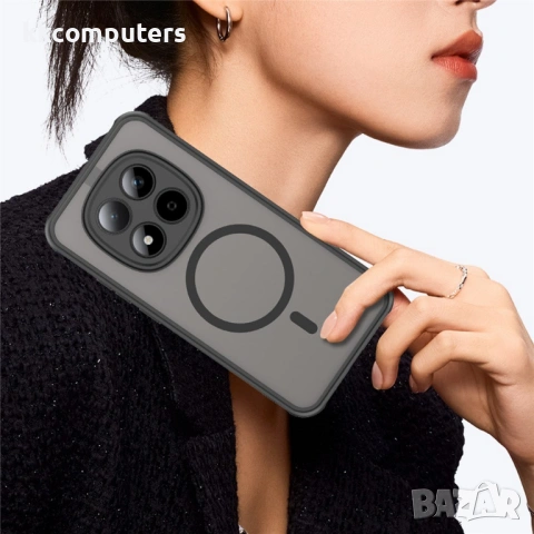 Магнитен Калъф за Xiaomi Redmi Note 15 Pro 5G - PC+TPU, Анти-drop, Подсилени ръбове, 4 цвята, снимка 12 - Резервни части за телефони - 53780081