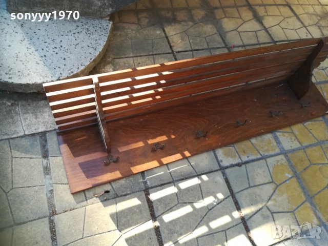 стара дървена закачалка 124х28х24см 0109210926, снимка 12 - Антикварни и старинни предмети - 33987566