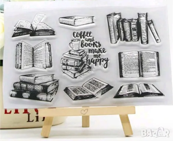 2 вид : Книга Книги силиконов гумен печат декор украса бисквитки фондан Scrapbooking