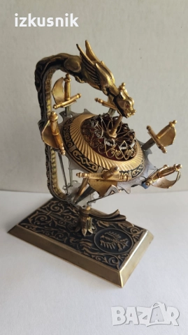 Филигранна пластика от Толедо – бронз и стомана, невероятно красив, снимка 6 - Антикварни и старинни предмети - 51643448