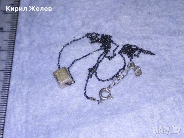 ПРЕКРАСНО НЕЖНО СРЕБЪРНО АРТ ДЕКО СТИЛ КОЛИЕ СРЕБРО 925 ФИНА РЪЧНА ИЗРАБОТКА 28527, снимка 6 - Колиета, медальони, синджири - 41388505