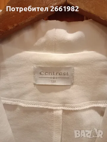 Детско бяло сако - Контраст, снимка 2 - Детски якета и елеци - 48816621