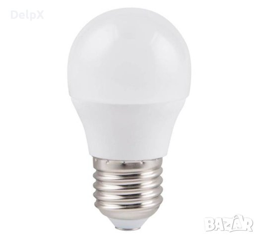 Лампа сфера мини, LED, клас F, цокъл E27, 220V, 3,5W, 4500K, снимка 1 - Крушки - 42617568