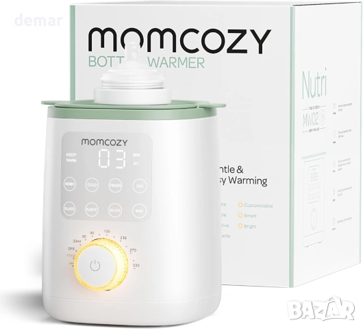 Momcozy Nutri затопляща система за бебешки шишета,9-в-1 нощна светлина
