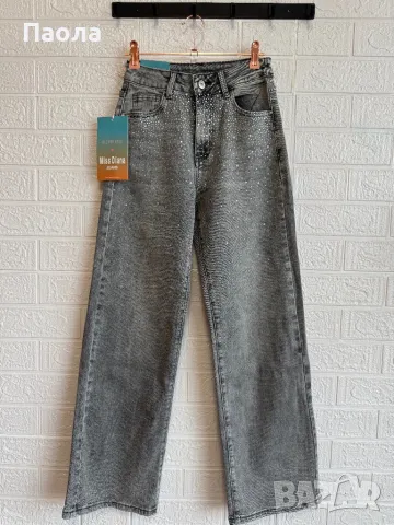 Дамски дънки с камъни , снимка 4 - Дънки - 49684681