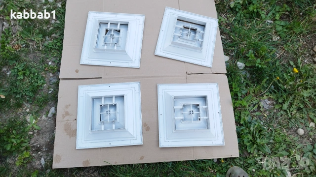 Вентилационна  решетка - Алуминиев дифузор за въздуховоди 30/30см 4бр, снимка 2 - Строителни материали - 53375246