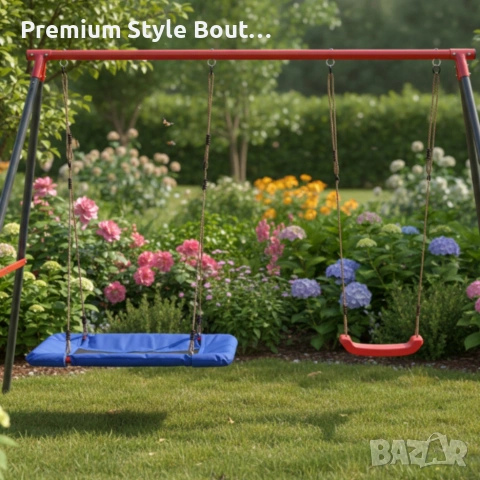 Двойна градинска люлка - класическа и щъркелово гнездо - гарантиран релакс и забавление, снимка 5 - Други стоки за дома - 53818909