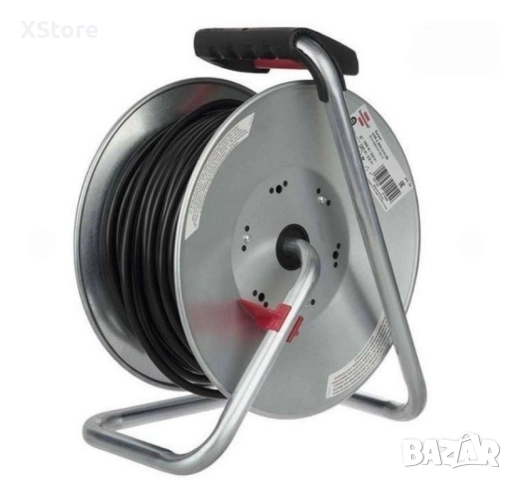 Електрически удължител с макара 50 метра, снимка 4 - Други инструменти - 52520377