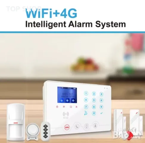 Безжична 4G WiFi или SIM алармена система Wolf-Guard, Tuya Smartlife APP, снимка 6 - Аналогови камери - 48930584