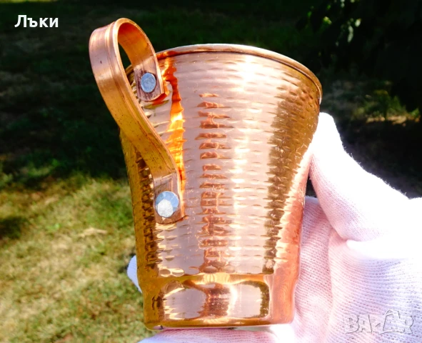 Медна чаша,халба 250 мл. , снимка 5 - Антикварни и старинни предмети - 51302734