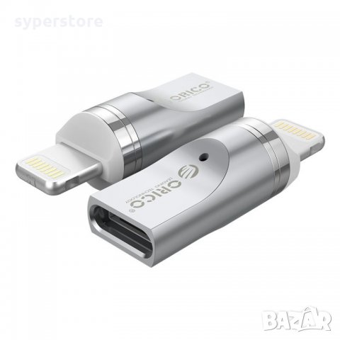 Преходник Адаптер от Micro USB към Lighting Магнитен Orico ML01-SV-BP Adapter Micro USB/Lighting