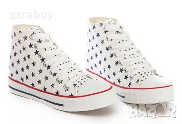 Нови дамски кецове със звезди - Номер 36 - 37 - 38, снимка 7 - Кецове - 40307306