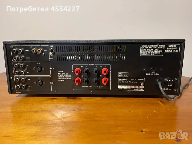 Усилвател SHARP SM-110, снимка 8 - Ресийвъри, усилватели, смесителни пултове - 55780016