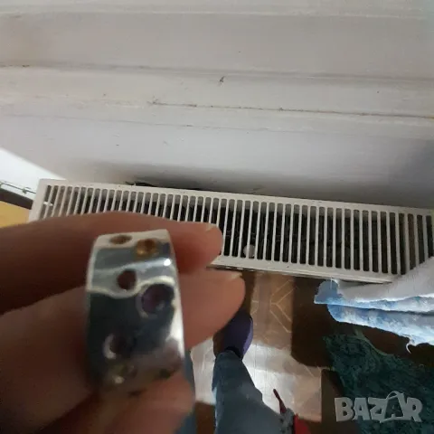 Масивен сребърен пръстен, снимка 7 - Пръстени - 48229308